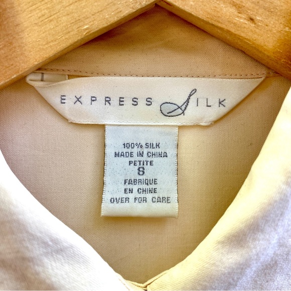 Vintage Silk Express Button-up Top Size Small - Picture 4 of 8